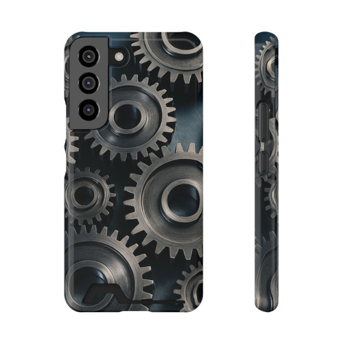 Gears of Innovation - Phone Case With Card Holder