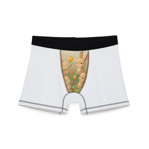 Bunny Blossom Parade - Men's Boxers (AOP)
