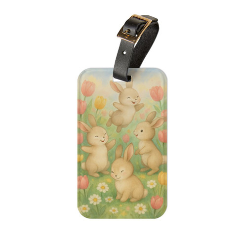 Bunny Blossom Parade - Luggage Tag