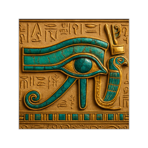 Mystical Eye of Horus - Square Vinyl Stickers