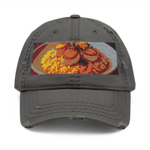 Gastronomic Bliss - Distressed Dad Hat (Embroidery)