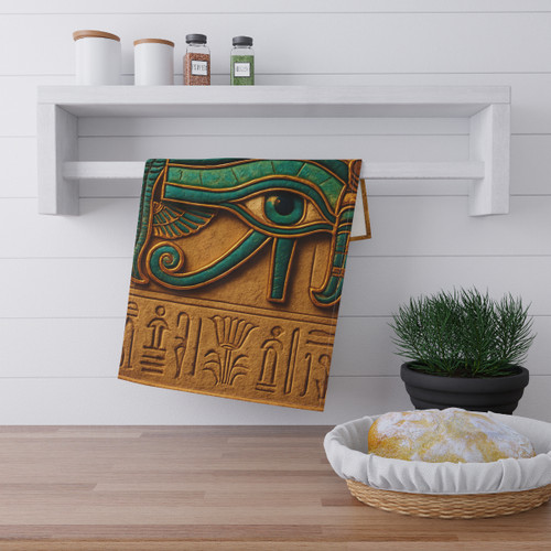 Mystical Eye of Horus - Tea Towels (cotton, poly)