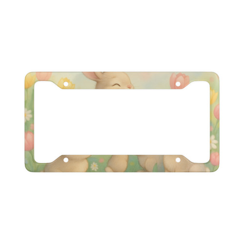 Bunny Blossom Parade - License Plate Frame