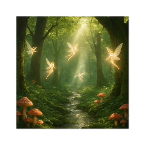 Whispers of the Woods - Laminate Stickers, Square