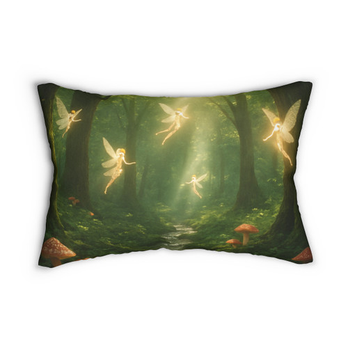 Whispers of the Woods - Spun Polyester Lumbar Pillow
