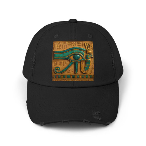 Mystical Eye of Horus - Unisex Distressed Cap