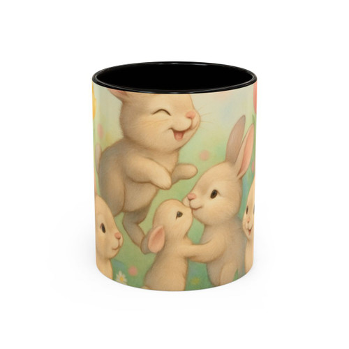 Bunny Blossom Parade - Colorful Mugs (11oz, 15oz)