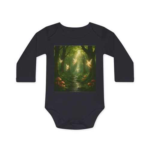 Whispers of the Woods - Baby Long-Sleeve Organic Bodysuit