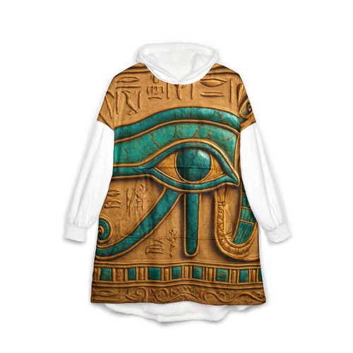 Mystical Eye of Horus - Unisex Hooded Blanket