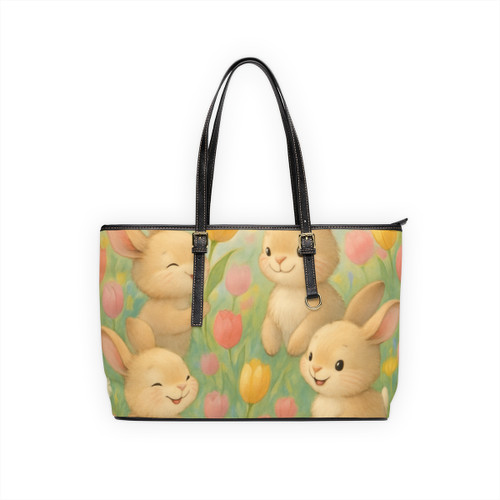 Bunny Blossom Parade - PU Leather Shoulder Bag