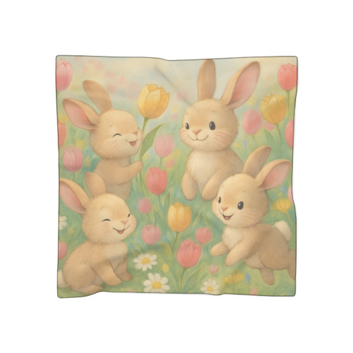 Bunny Blossom Parade - Poly Scarf