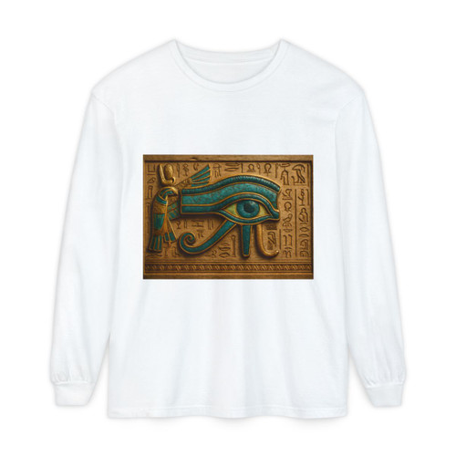 Mystical Eye of Horus - Unisex Garment-dyed Long Sleeve T-Shirt Mystical Eye of Horus - Unisex Garment-dyed Long Sleeve T-Shirt