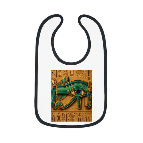 Mystical Eye of Horus - Baby Contrast Trim Jersey Bib