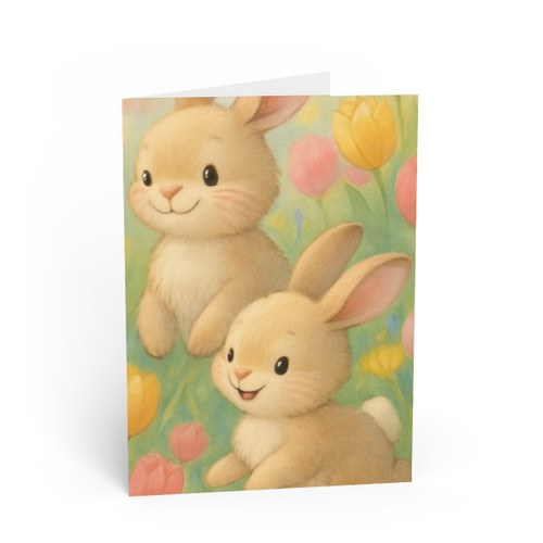 Bunny Blossom Parade - Greeting Cards