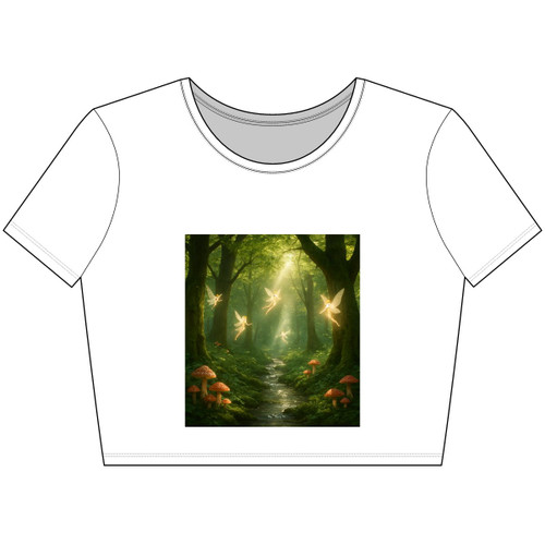 Whispers of the Woods - Women’s Poly-Cotton Crop Tee Whispers of the Woods - Women’s Poly-Cotton Crop Tee