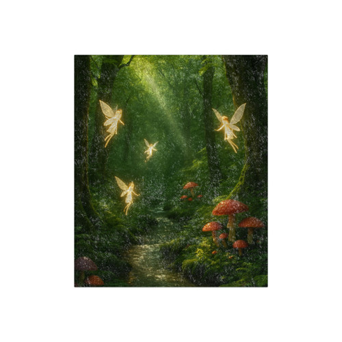 Whispers of the Woods - Crushed Velvet Blanket