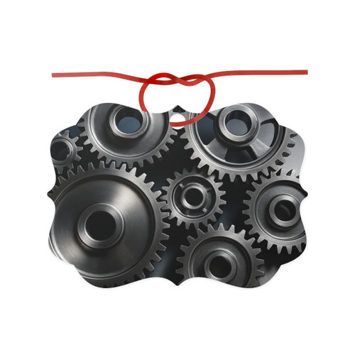 Gears of Innovation - Aluminum Ornaments, 1pc