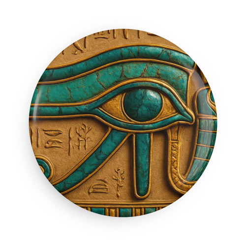 Mystical Eye of Horus - Button Magnet, Round (1 & 10 pcs)