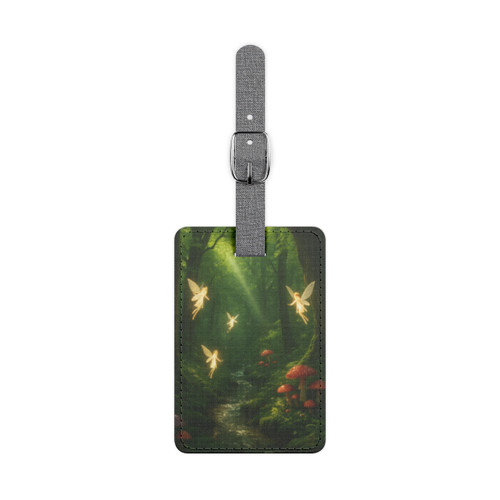 Whispers of the Woods - Saffiano Polyester Luggage Tag, Rectangle