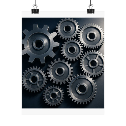 Gears of Innovation - Matte Vertical Posters