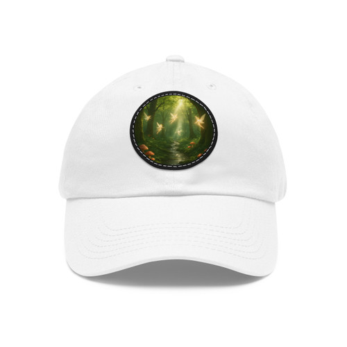 Whispers of the Woods - Dad Hat with Leather Patch (Round)