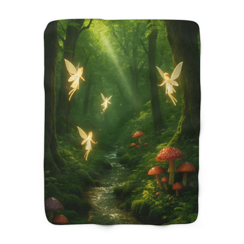 Whispers of the Woods - Sherpa Fleece Blanket