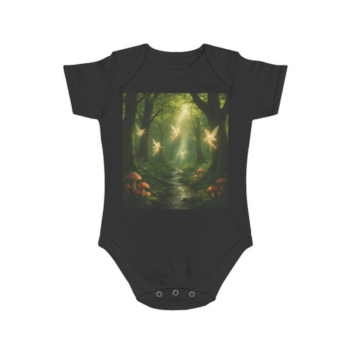 Whispers of the Woods - Short Sleeve Baby Bodysuit
