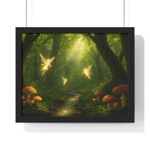 Whispers of the Woods - Horizontal Framed Poster