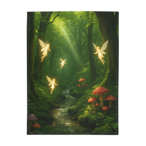 Whispers of the Woods - Plush Fleece Blanket
