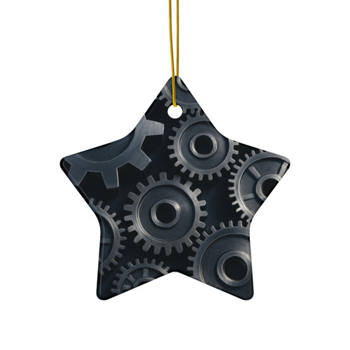 Gears of Innovation - Ceramic Ornament, 4 Shapes