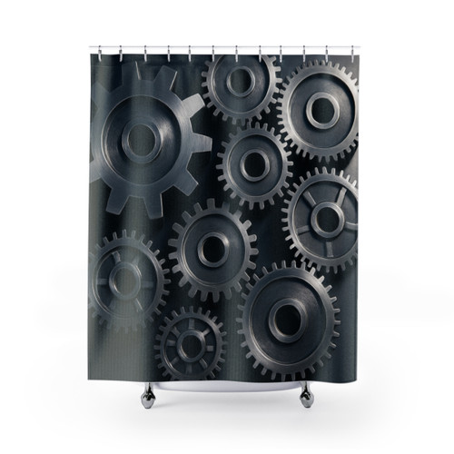 Gears of Innovation - Shower Curtains
