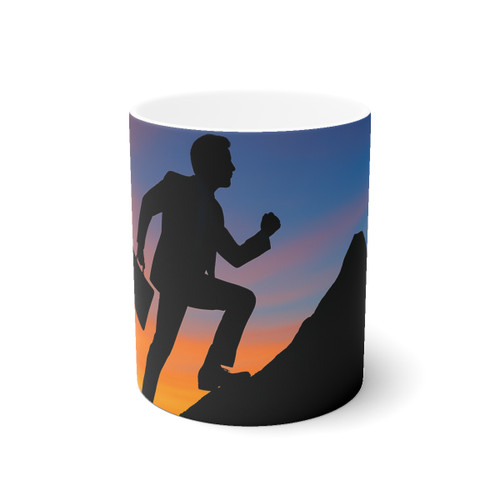 Driven to Succeed - White Ceramic Mug, 11oz and 15oz