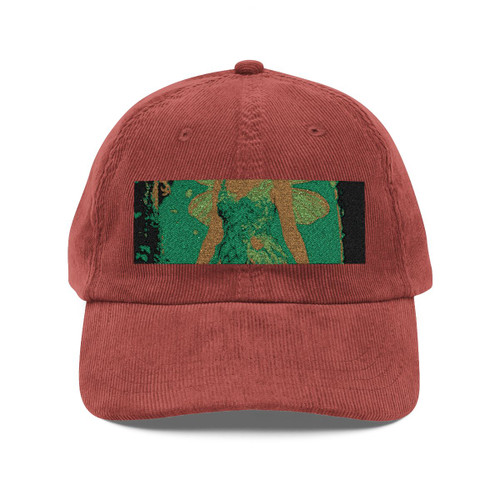 Whimsical Woodland Sprite - Vintage Corduroy Cap (Embroidery) Whimsical Woodland Sprite - Vintage Corduroy Cap (Embroidery)