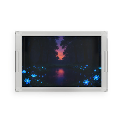 Ethereal Twilight Glade - Acrylic Serving Tray