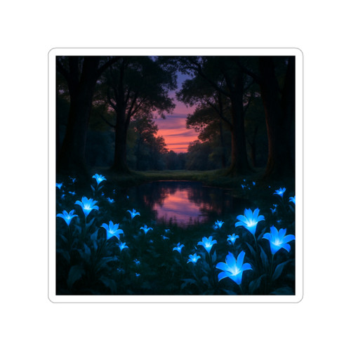 Ethereal Twilight Glade - Transparent Outdoor Stickers, Die-Cut, 1pc