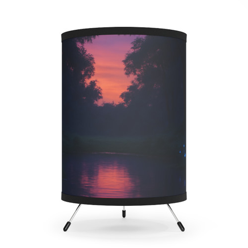 Ethereal Twilight Glade - Tripod Lamp with High-Res Printed Shade, US\CA plug Ethereal Twilight Glade - Tripod Lamp with High-Res Printed Shade, US\CA plug