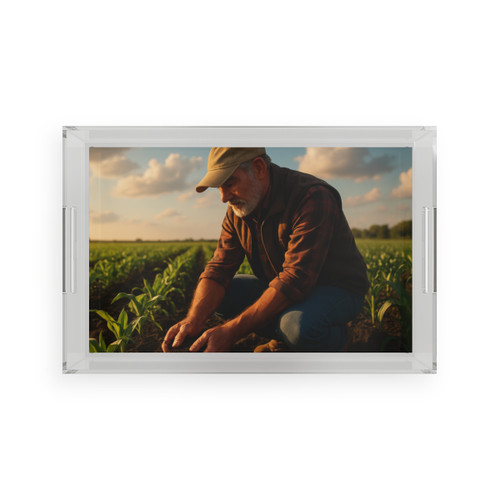 Harvest Heartbeat - Acrylic Serving Tray