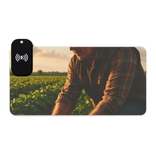 Harvest Heartbeat - LED Gaming Mouse Pad, Wireless Charging Harvest Heartbeat - LED Gaming Mouse Pad, Wireless Charging