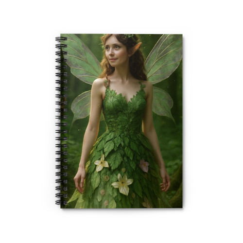 Whimsical Woodland Sprite - Spiral Notebook - Ruled Line