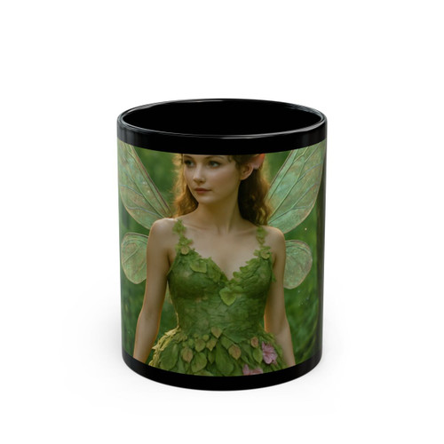 Whimsical Woodland Sprite - Black Mug (11oz, 15oz)