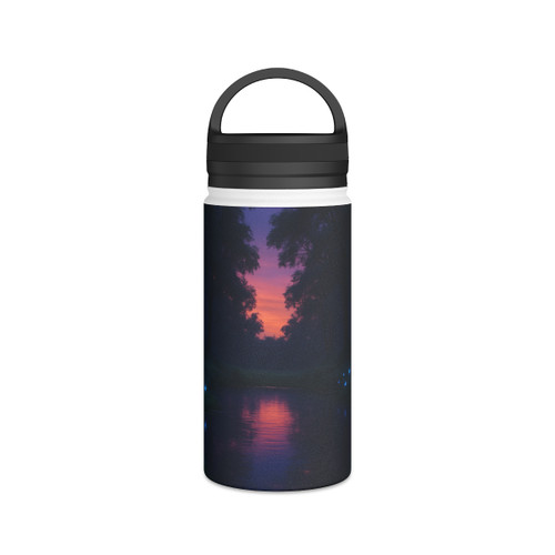 Ethereal Twilight Glade - Stainless Steel Water Bottle, Handle Lid