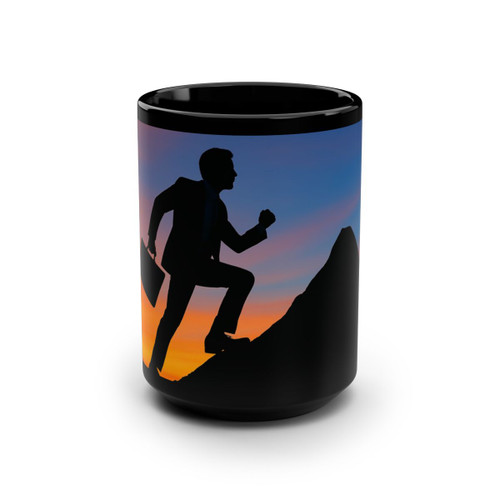 Driven to Succeed - Black Mug, 15oz