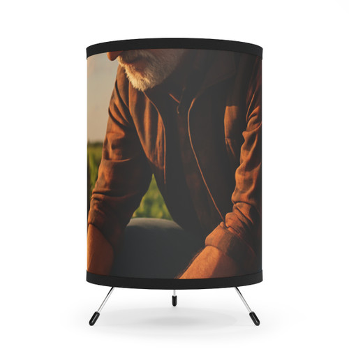Harvest Heartbeat - Tripod Lamp with High-Res Printed Shade, US\CA plug Harvest Heartbeat - Tripod Lamp with High-Res Printed Shade, US\CA plug
