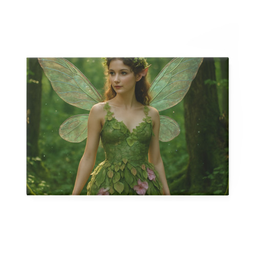 Whimsical Woodland Sprite - Button Magnet, Rectangle (1 & 10 pcs) Whimsical Woodland Sprite - Button Magnet, Rectangle (1 & 10 pcs)