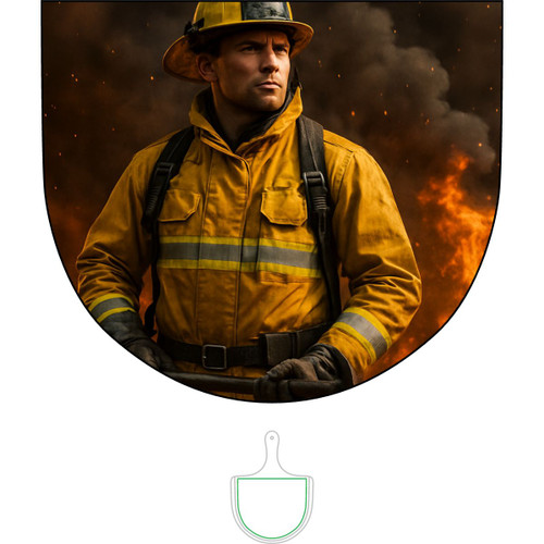 Brave Heat Heroes - Bamboo Pizza Board (Engraving)