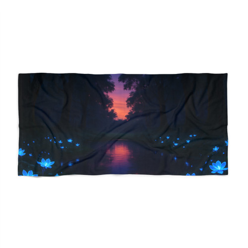 Ethereal Twilight Glade - Beach Towel