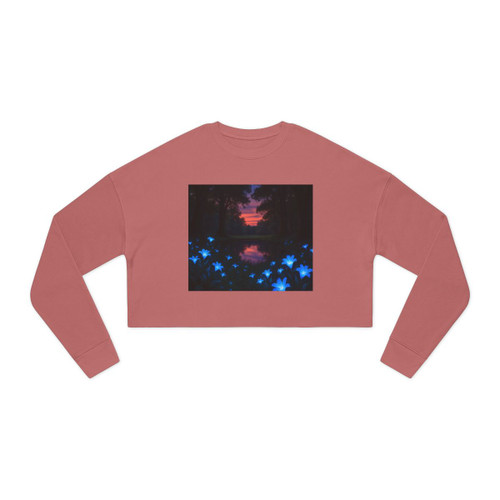 Ethereal Twilight Glade - Women's Cropped Sweatshirt