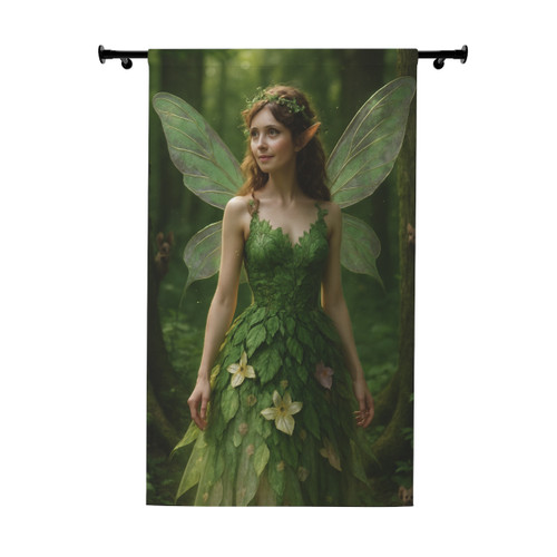 Whimsical Woodland Sprite - Window Curtains (1 Piece)