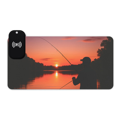 Casting Dreams - LED Gaming Mouse Pad, Wireless Charging