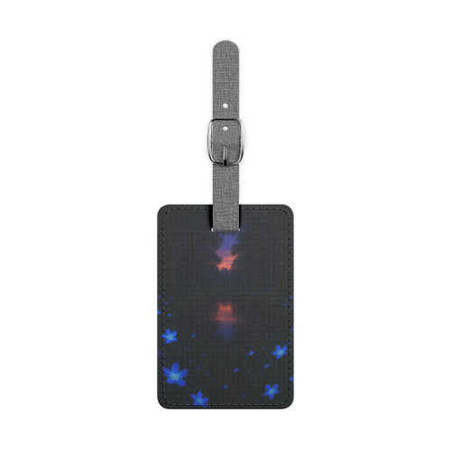 Ethereal Twilight Glade - Saffiano Polyester Luggage Tag, Rectangle